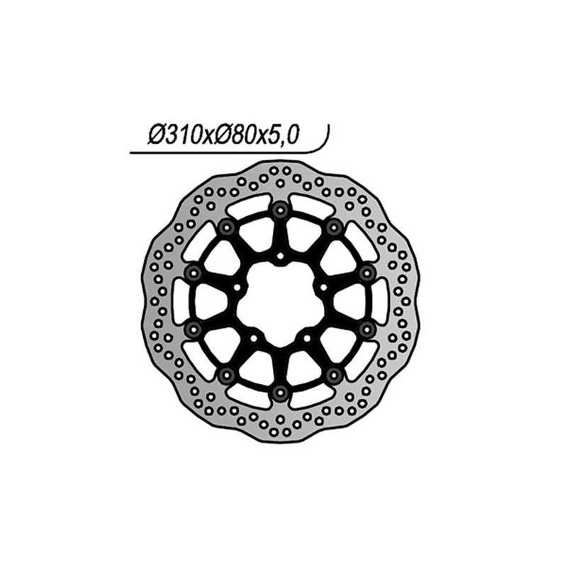 NG Brakes - Floating Font brake disc Kawasaki Ø310 (1213X)