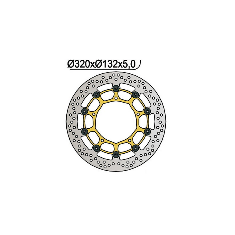 NG Brakes - Floating Font brake disc Yamaha Ø320 (1058)