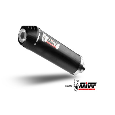 MIVV | Slip-on carbon exhaust EEC for BENELLI TRK 702 / X 2023-2024