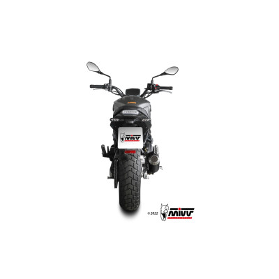 MIVV | Terminale MK3 in acciaio nero per BENELLI LEONCINO 800 2022-2024