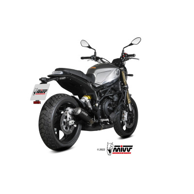 MIVV | Terminale MK3 in acciaio nero per BENELLI LEONCINO 800 2022-2024