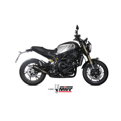 MIVV | Terminale MK3 in acciaio nero per BENELLI LEONCINO 800 2022-2024