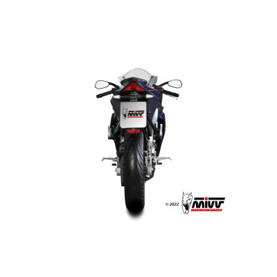 MIVV | Black Stainless steel Full exhaust Delta Race Euro4/5 for APRILIA RS 125 2021-2024