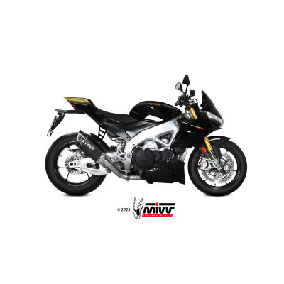 MIVV | Terminale SR-1 in titanio nero per APRILIA TUONO V4 / RSV4 1100 2021-2024