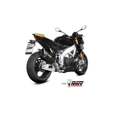 MIVV | Slip-On Black titanium approved exhaust SR-1 for APRILIA TUONO V4 / RSV4 1100 2021-2024