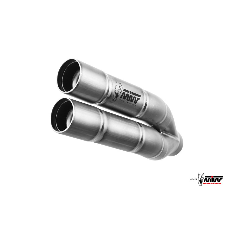 MIVV | Slip-on stainless approved exhaust Double Gun for DUCATI MULTISTRADA V2 / S 2022-2024