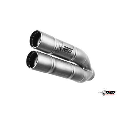 MIVV | Slip-on stainless approved exhaust Double Gun for DUCATI MULTISTRADA V2 / S 2022-2024