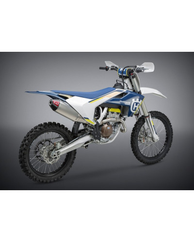 Scarico completo Yoshimura RS4  acciaio/alluminio con fondello in carbonio per Husqvarna FC250/350 2016