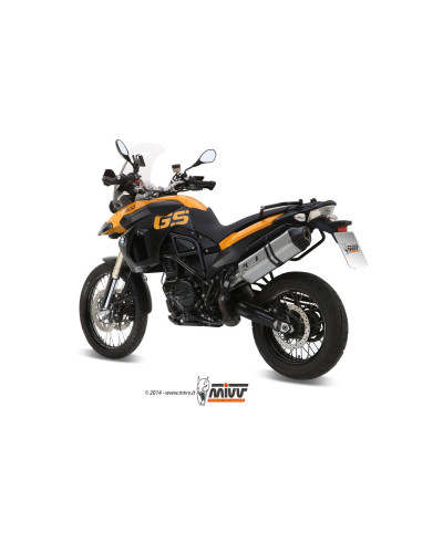 Scarico Mivv Speed Edge in inox per BMW F 800 GS 2008-