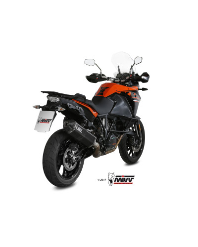 Scarico Mivv Speed Edge Black inox nero per KTM 1090 ADVENTURE 2017-2018