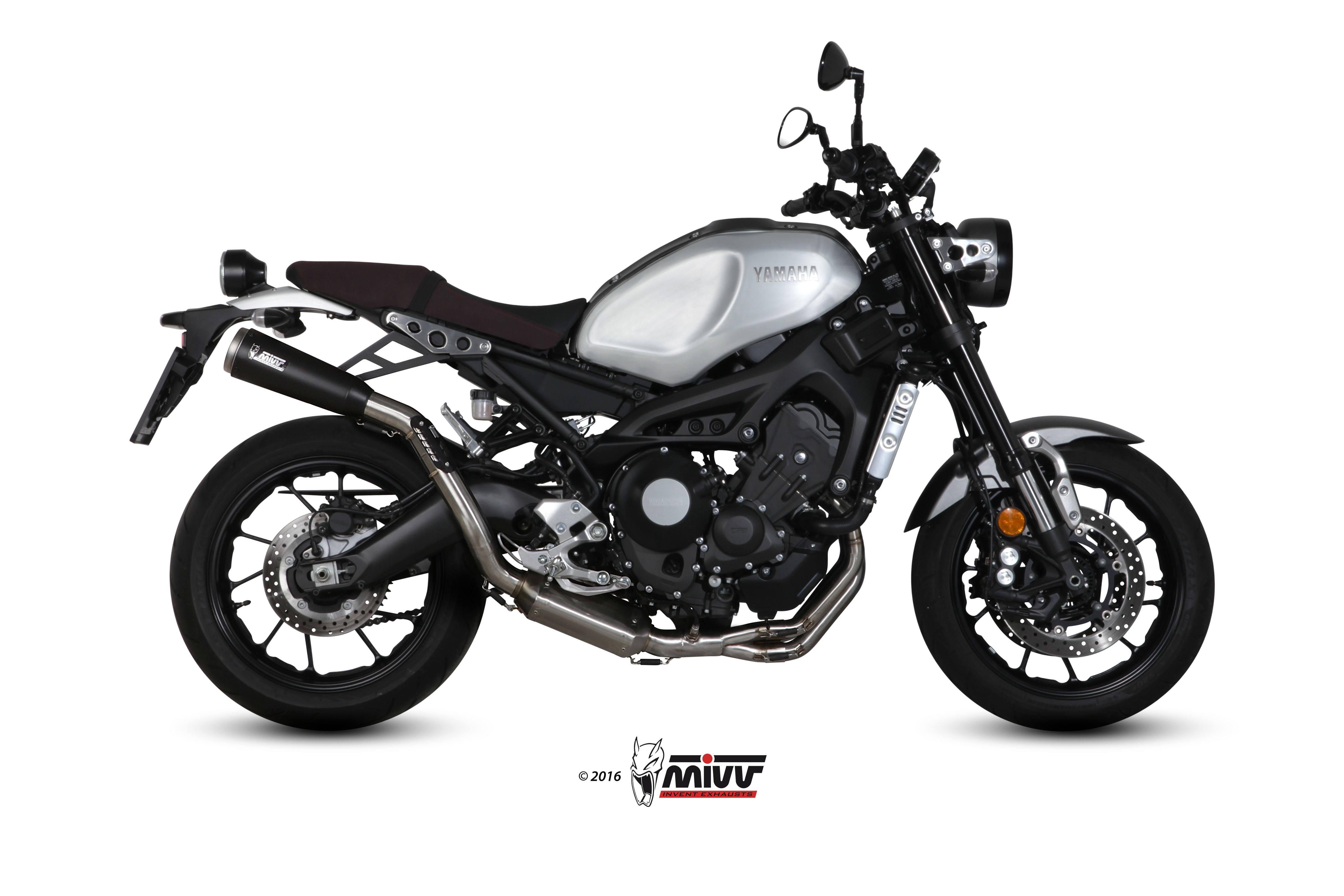 Mivv full exhaust Ghibli black for Yamaha XSR 900 2016- | Euro Racing