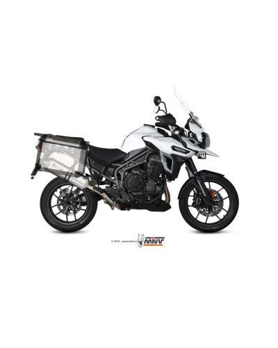 Scarico Mivv Speed Edge inox per Triumph Tiger Explorer 1200 2016-