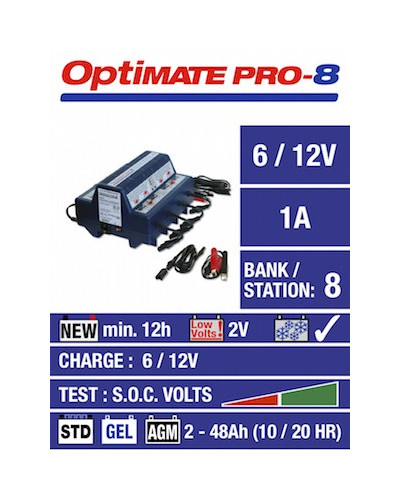 Caricabatterie TecMate Optimate PRO-8