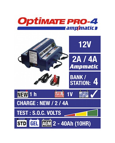 TecMate battery chargers Optimate PRO-4