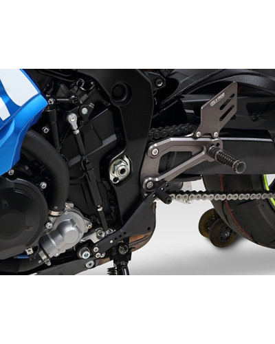 Pedane arretrate X-Tread multiregolabili Yoshimura per Suzuki GSX-R 1000 / R 2017-2019