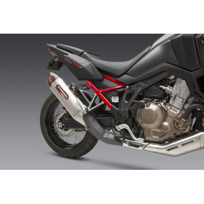 AFRICA TWIN 2020 RS-12 STAINLESS SLIP-ON EXHAUST, W/ STAINLESS MUFFLER