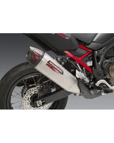 AFRICA TWIN 2020 RS-12 STAINLESS SLIP-ON EXHAUST, W/ STAINLESS MUFFLER