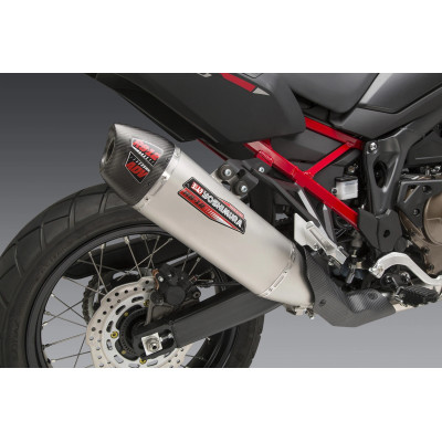 AFRICA TWIN 2020 RS-12 STAINLESS SLIP-ON EXHAUST, W/ STAINLESS MUFFLER