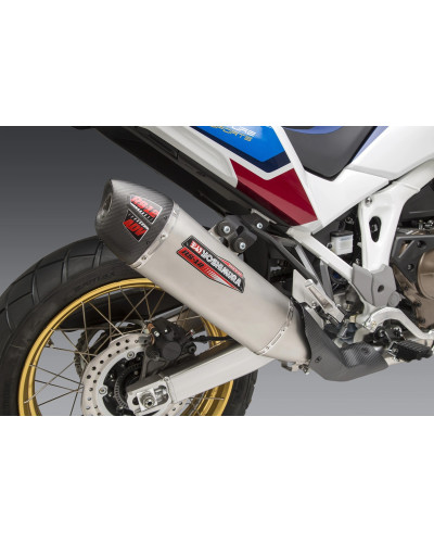 AFRICA TWIN 2020 RS-12 STAINLESS SLIP-ON EXHAUST, W/ STAINLESS MUFFLER