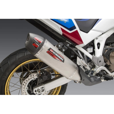 AFRICA TWIN 2020 RS-12 STAINLESS SLIP-ON EXHAUST, W/ STAINLESS MUFFLER