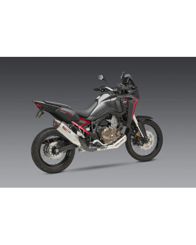 AFRICA TWIN 2020 RS-12 STAINLESS SLIP-ON EXHAUST, W/ STAINLESS MUFFLER