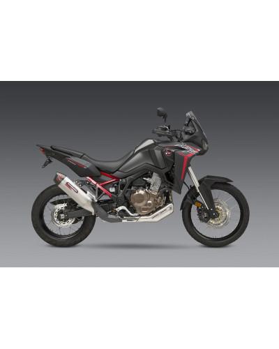 AFRICA TWIN 2020 RS-12 STAINLESS SLIP-ON EXHAUST, W/ STAINLESS MUFFLER