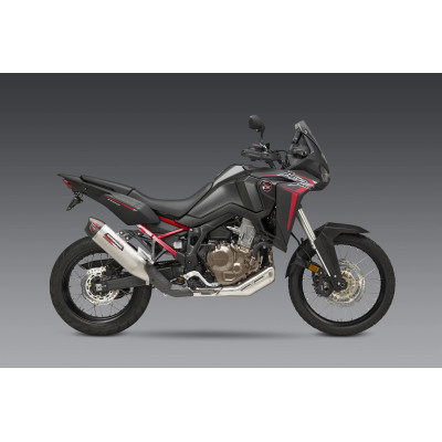 AFRICA TWIN 2020 RS-12 STAINLESS SLIP-ON EXHAUST, W/ STAINLESS MUFFLER