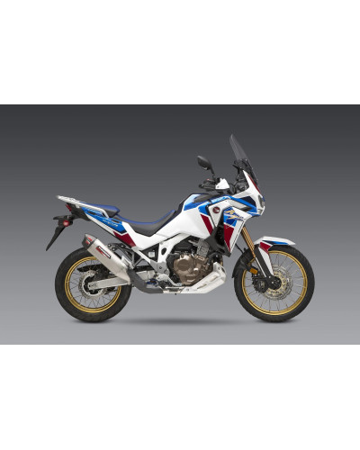 AFRICA TWIN 2020 RS-12 STAINLESS SLIP-ON EXHAUST, W/ STAINLESS MUFFLER