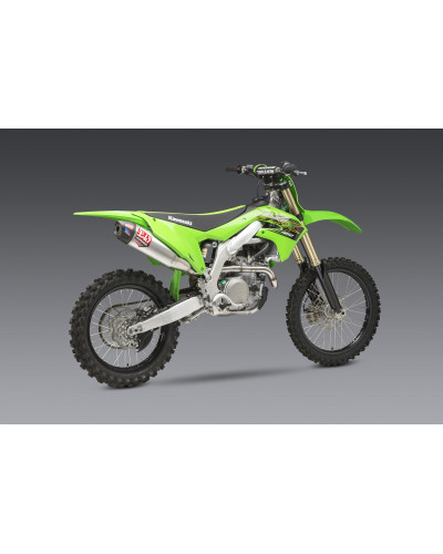 KX450F 19-21 RS-12 STAINLESS FULL EXHAUST, W/ ALUMINUM MUFFLER