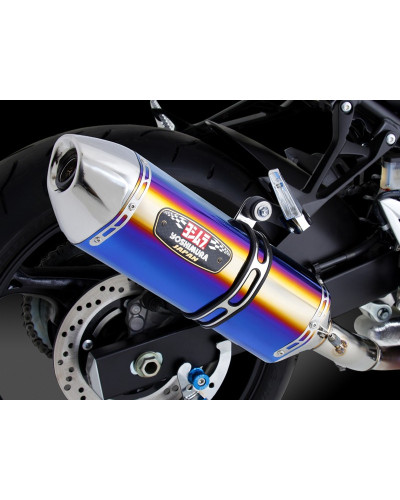 Terminale Yoshimura R77J in acciaio omologato con fondello in acciaio per GSR 750