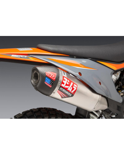 KTM 500 EXC-F 20-23 / HUSQVARNA FE 501S 20-23 YOSHIMURA RS-12 STAINLESS FULL EXHAUST, W/ ALUMINUM MUFFLER