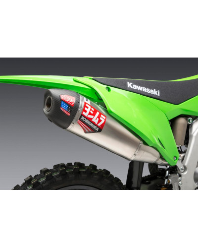 KX250F 21 RS-12 STAINLESS FULL EXHAUST, W/ ALUMINUM MUFFLER