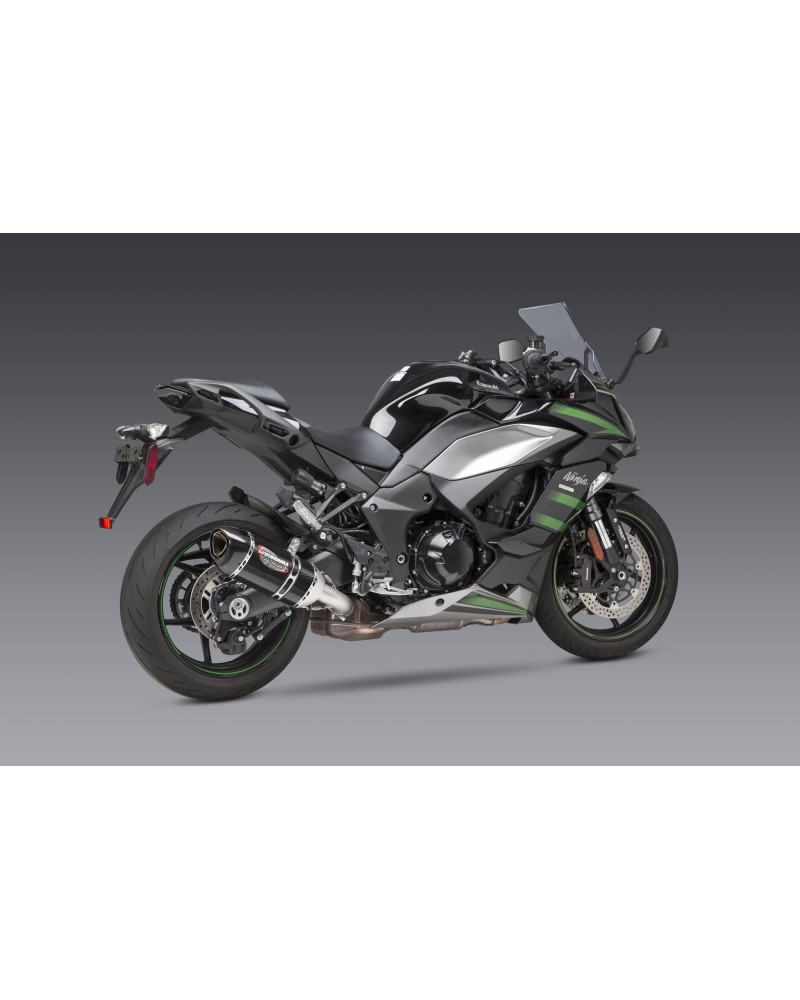 NINJA 1000SX 2020 ALPHA STAINLESS SLIP-ON EXHAUST, W/ CARBON FIBER MUFFLER  | Euro Racing