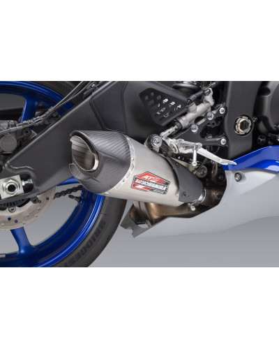 YZF-R6V 06-20 AT2 STAINLESS SLIP-ON EXHAUST, W/ STAINLESS MUFFLER