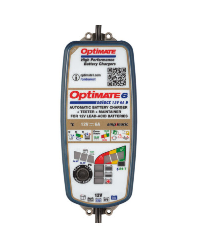 TecMate battery chargers Optimate 6 Select Gold series