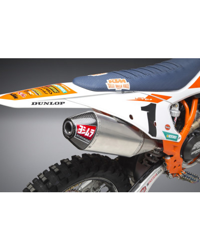 KTM 450SX-F/HUSQ FC450 19-22 RS-4 STAINLESS SLIP-ON EXHAUST, W/ ALUMINUM MUFFLER