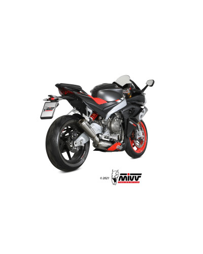 Scarico Mivv X-M1 titanio Euro5 per Aprilia RS 660 2020 - 2021