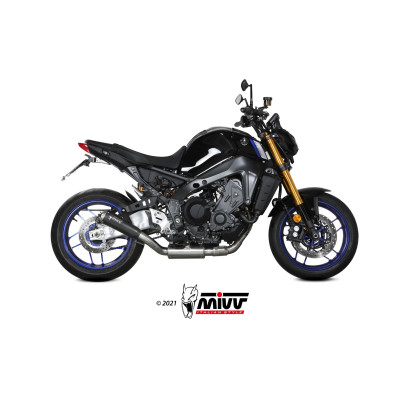 Mivv X-M1 BLACK black inox drain Euro5 for Yamaha MT-09 2021