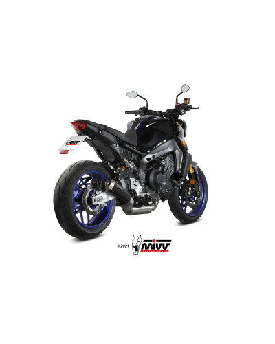 Mivv X-M1 BLACK black inox drain Euro5 for Yamaha MT-09 2021