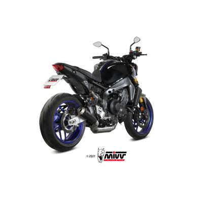 Mivv X-M1 BLACK black inox drain Euro5 for Yamaha MT-09 2021