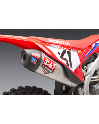 CRF250R 2022 YOSHIMURA RS-12 STAINLESS FULL EXHAUST, W/ STAINLESS MUFFLER