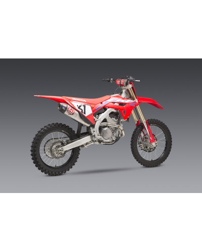 CRF250R 2022 YOSHIMURA RS-12 STAINLESS FULL EXHAUST, W/ STAINLESS MUFFLER