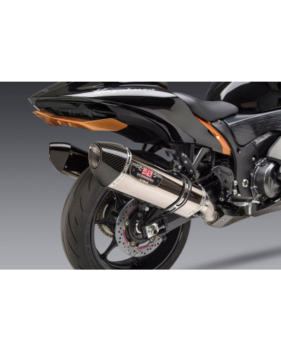 Terminali Yoshimura R-77 Race in acciaio con fondello in carbonio per Suzuki GSX1300R Hayabusa 2021-2022