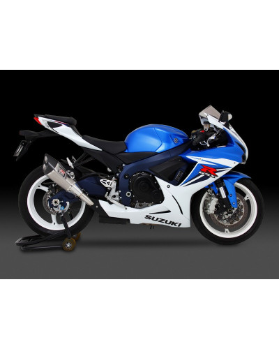 Terminale Yoshimura R11 a doppia uscita in acciaio omologato per GSX-R600/750