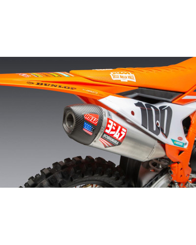 KTM 450SX-F FE 22 / HUSQVARNA FC450 RE 22 RS-12 STAINLESS FULL EXHAUST, W/ ALUMINUM MUFFLER