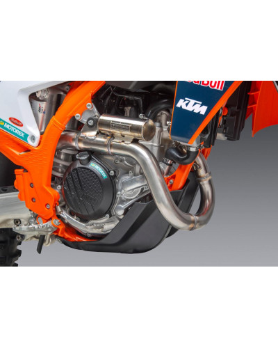 KTM 450SX-F FE 22 / HUSQVARNA FC450 RE 22 RS-12 STAINLESS FULL EXHAUST, W/ ALUMINUM MUFFLER