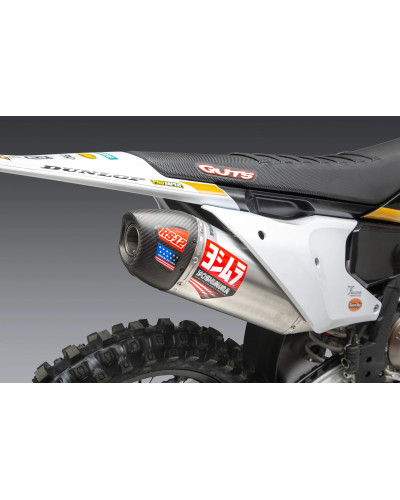 KTM 450SX-F FE 22 / HUSQVARNA FC450 RE 22 RS-12 STAINLESS FULL EXHAUST, W/ ALUMINUM MUFFLER