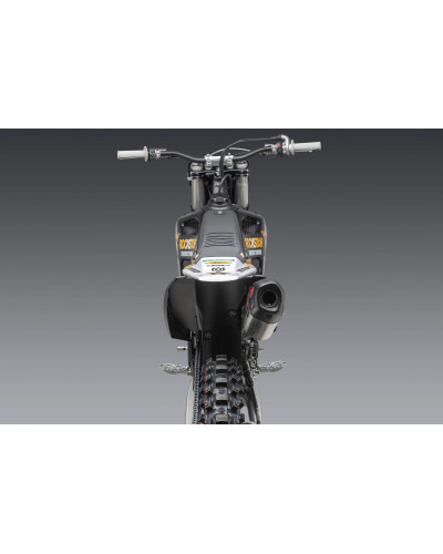 KTM 250SX-F FE 22 / HUSQVARNA FC250 RE RS-12 STAINLESS FULL EXHAUST, W/ ALUMINUM MUFFLER