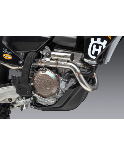 KTM 250SX-F FE 22 / HUSQVARNA FC250 RE RS-12 STAINLESS FULL EXHAUST, W/ ALUMINUM MUFFLER