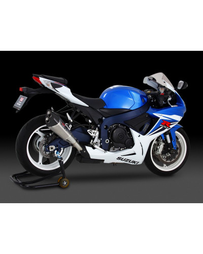 Terminale Yoshimura R11 a doppia uscita in acciaio omologato per GSX-R600/750